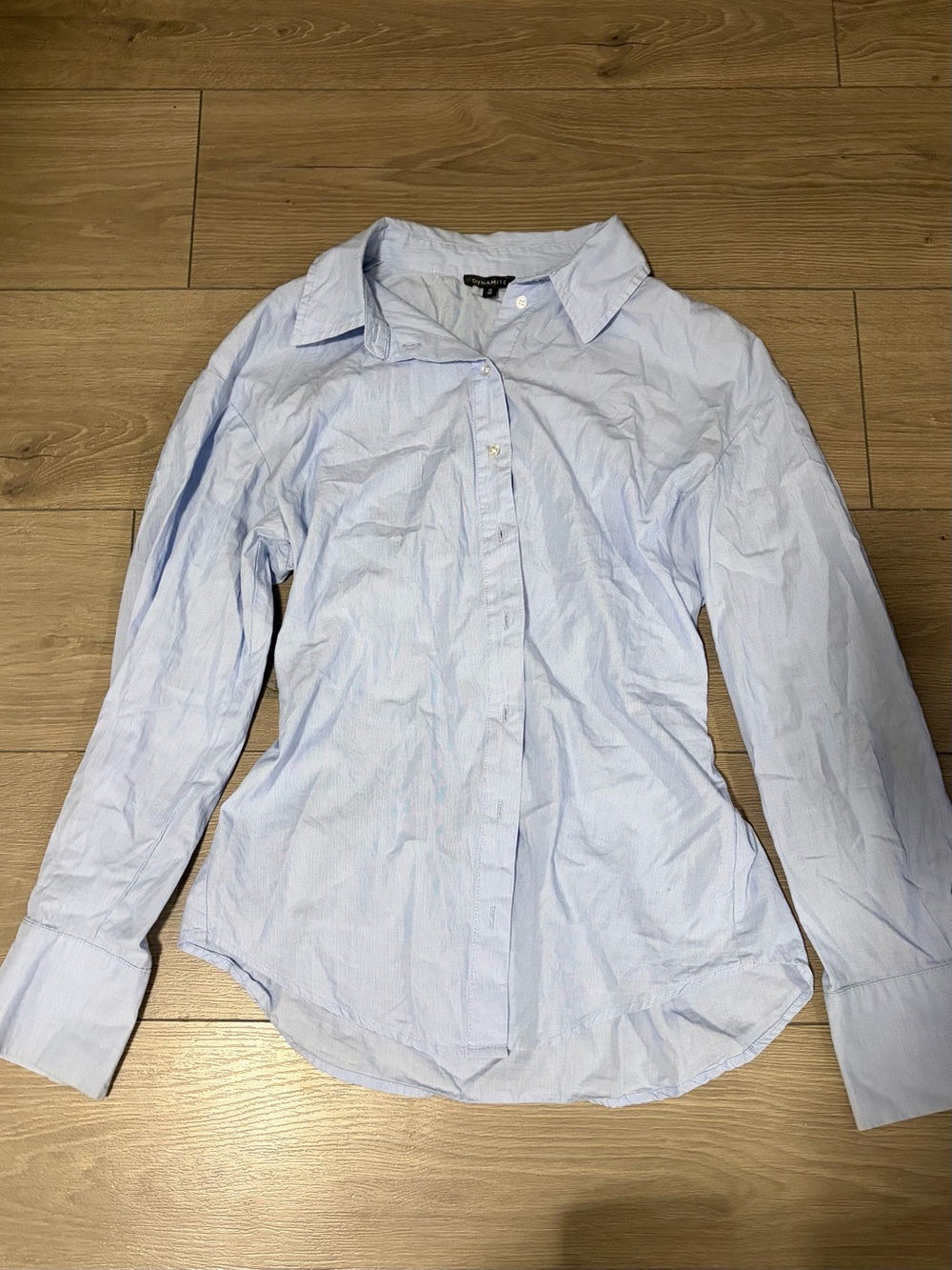 Dynamite Light Blue Women's Button-Down Shirt
